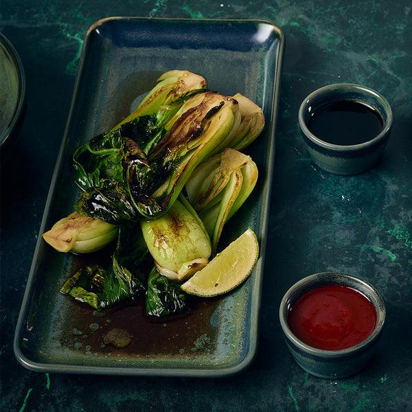 Terra Porcelain Aqua Green Rectangular Platter 30 x 20cm