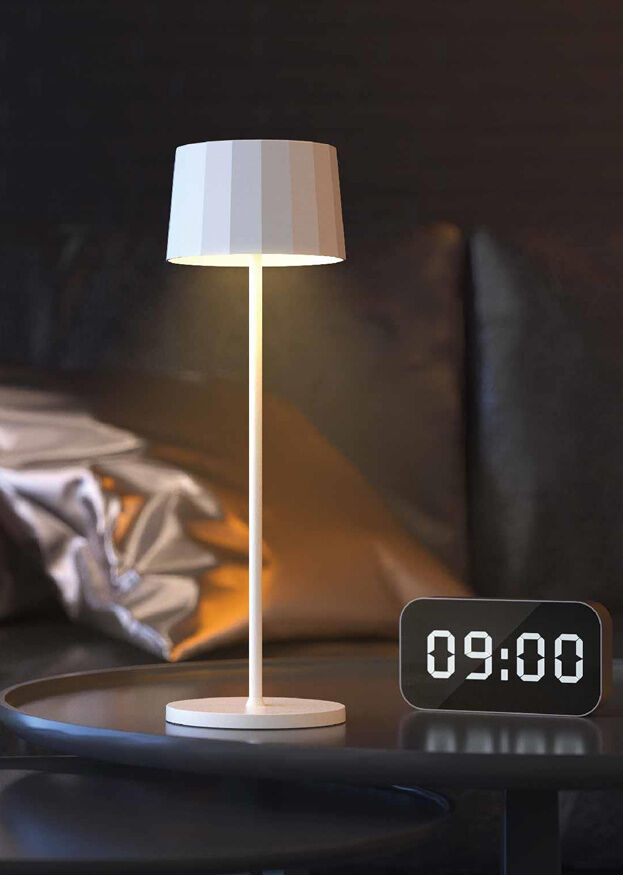 Octa Dark Grey LED Rechargeable Table Light 11 x 28.5cm (4 1/3 x 11 2/5")