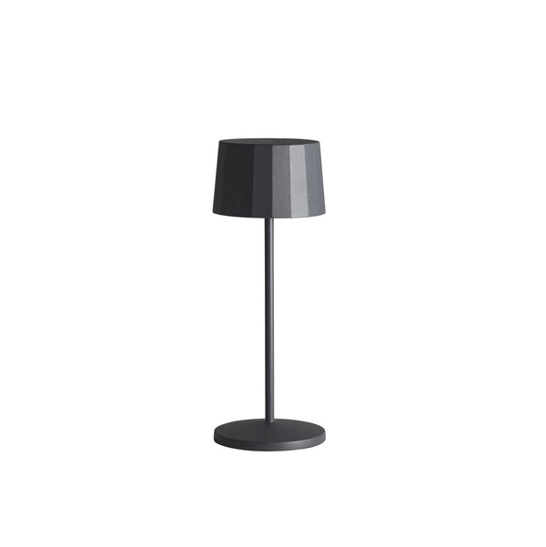 Utopia | Table Lighting | Octa Dark Grey Mini LED Rechargeable Table Light 7.6 x 20.3cm (3 x 8") | Bespoke77
