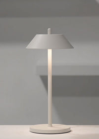Pirlo White LED Rechargeable Table Light 13 x 28cm (5 1/10 x 11")