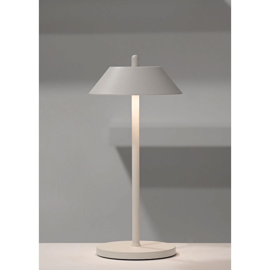 Pirlo White LED Rechargeable Table Light 13 x 28cm (5 1/10 x 11")