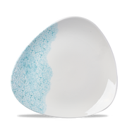 Vintage Prints Med Tiles Aquamarine Triangle Plate 26.5cm