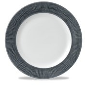 Bamboo Spinwash Mist Footed Porcelain Plate 12"