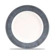 Bamboo Spinwash Mist Footed Porcelain Plate 10 7/8"