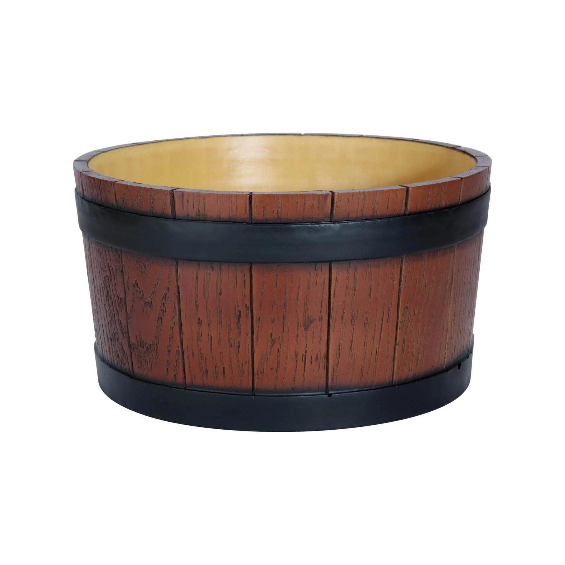 Wood Grain Effect 11 litre/19 pint Barrel End Ice Tub
