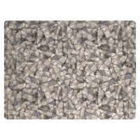 Utopia | Table Presentation | Modern Twist Hatch Black Grey Silicone Placemat 30.5 x 40.6cm (12 x 16") | Bespoke77