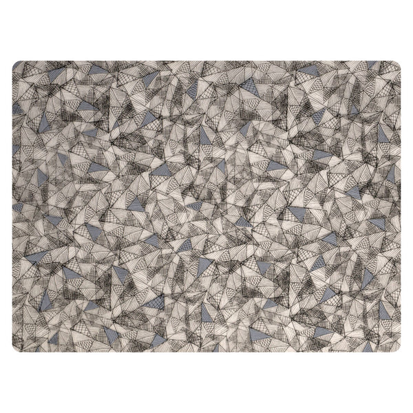 Utopia | Table Presentation | Modern Twist Hatch Black Grey Silicone Placemat 30.5 x 40.6cm (12 x 16") | Bespoke77