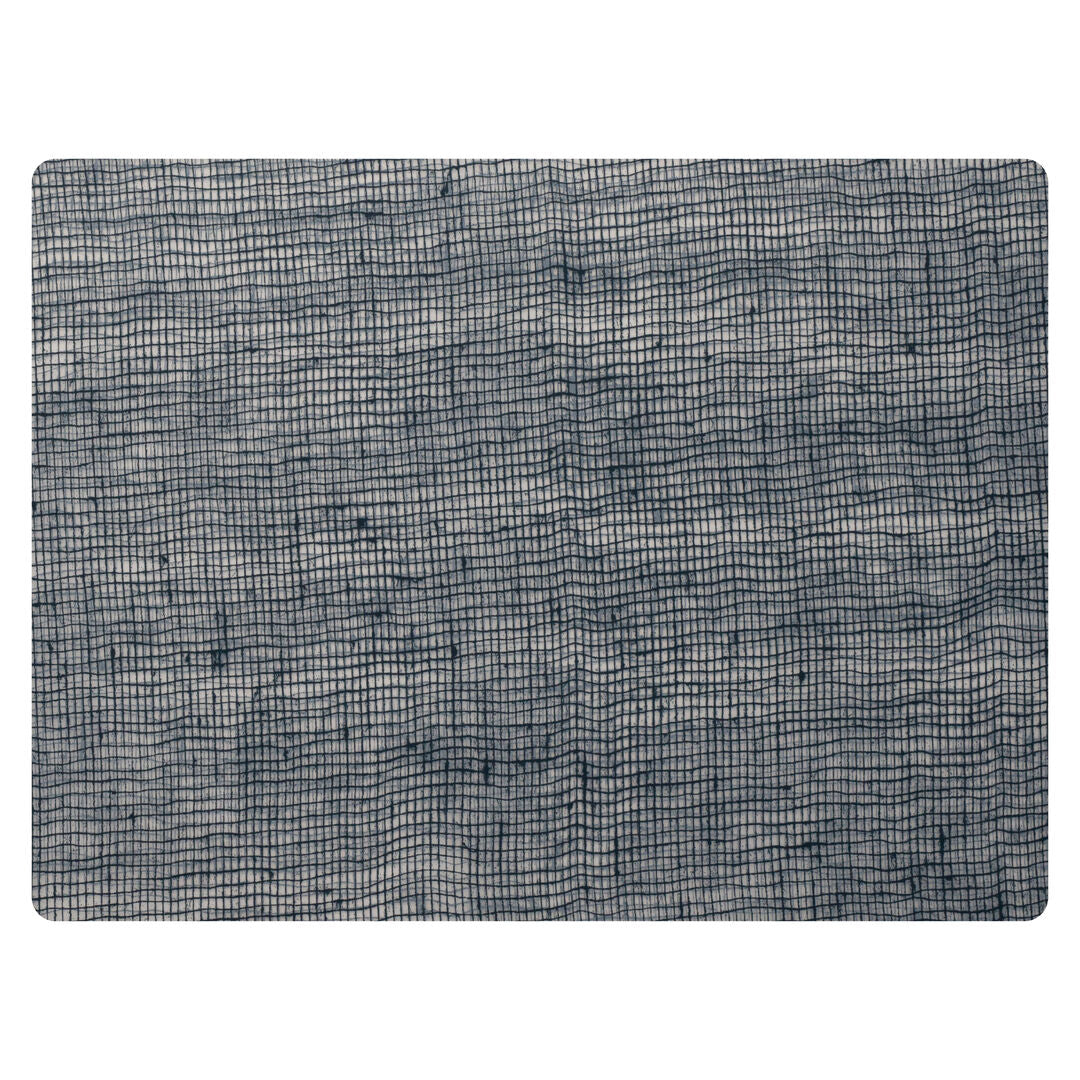 Utopia | Table Presentation | Modern Twist Linen Denim Blue Silicone Placemat 30.5 x 40.6cm (12 x 16") | Bespoke77