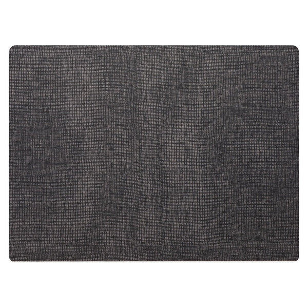 Utopia | Table Presentation | Modern Twist Linen Black Grey Silicone Placemat 30.5 x 40.6cm (12 x 16") | Bespoke77