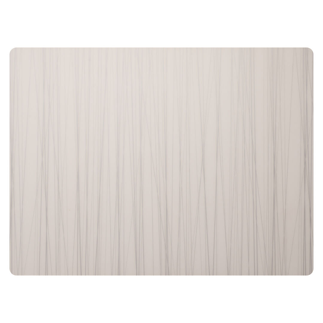 Utopia | Table Presentation | Modern Twist Stream Silver Silicone Placemat 30.5 x 40.6cm (12 x 16") | Bespoke77