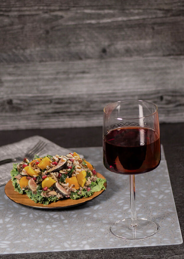 Utopia | Table Presentation | Modern Twist Twine Silver Silicone Placemat 30.5 x 40.6cm (12 x 16") | Bespoke77
