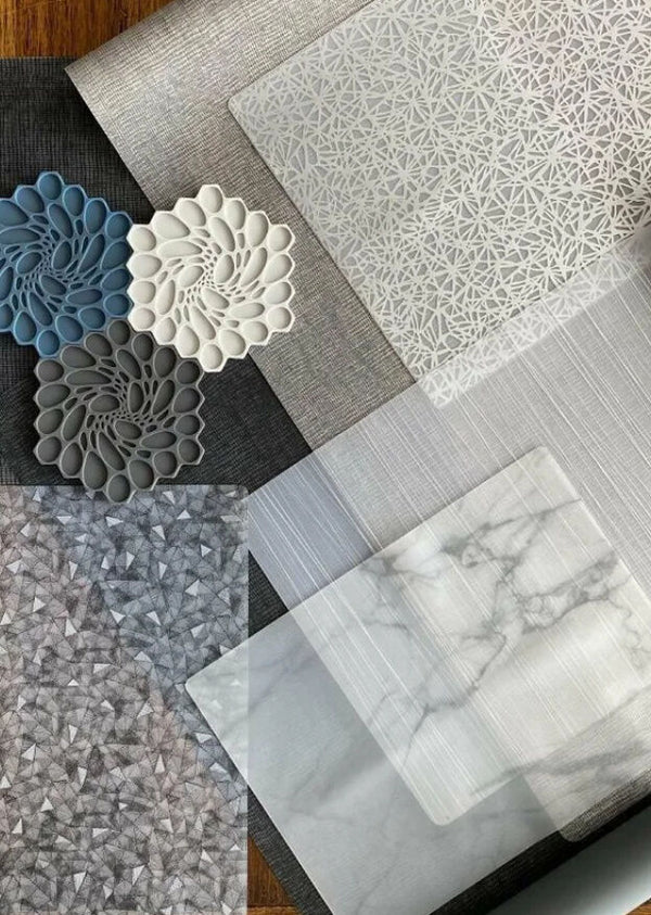 Utopia | Table Presentation | Modern Twist Linen Chocolate Silicone Table Runner 35.6 x 182.9cm (14 x 72") | Bespoke77
