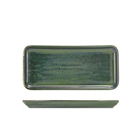 Terra Porcelain Aqua Green Narrow Rectangular Platter 27 x 12.5cm