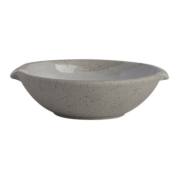 Utopia | Tableware | Gembrook White Condiment Dish With Double Spout 11 x 10cm 10cl (3 x 4 1/4" 3 1/2oz) | Bespoke77