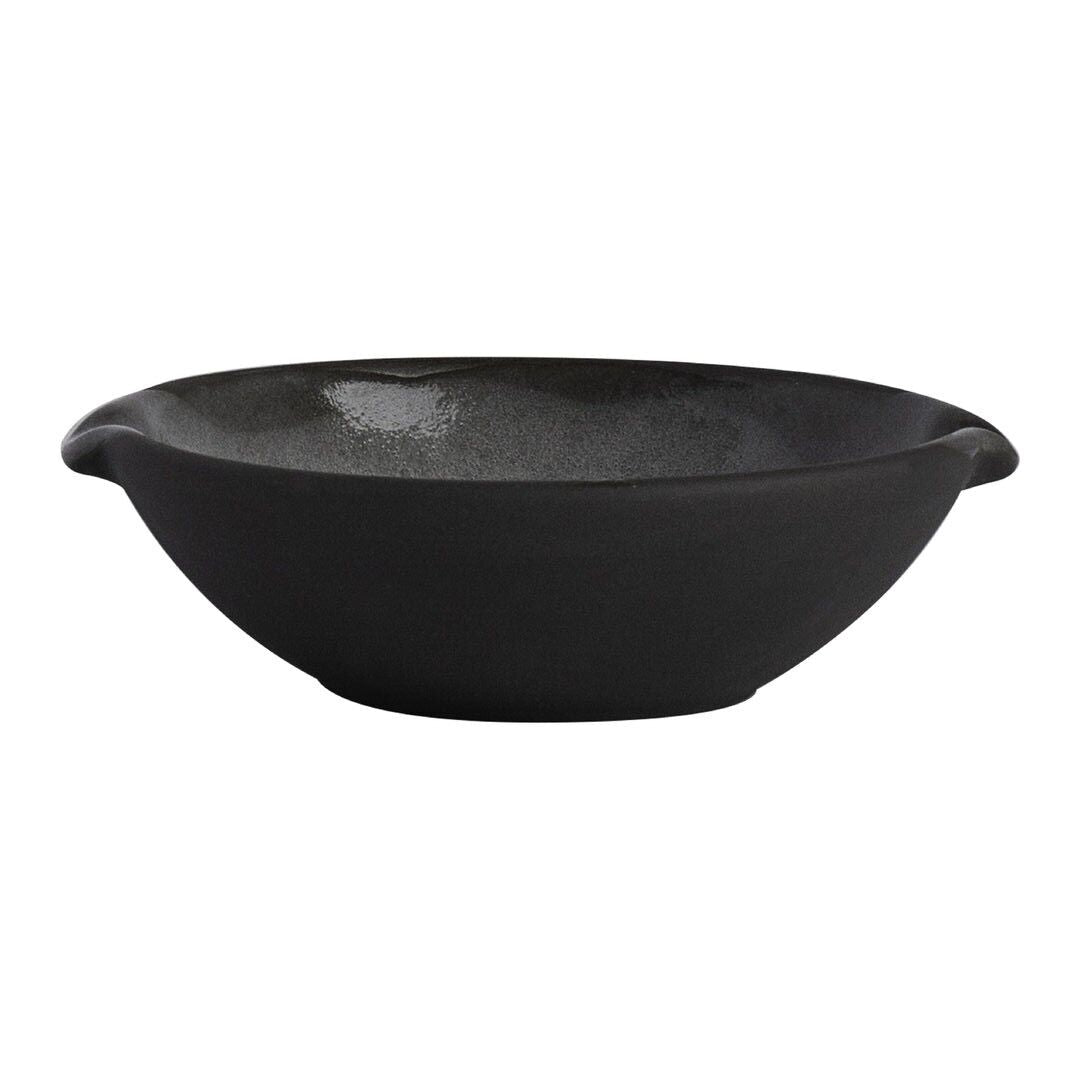 Utopia | Tableware | Gembrook Gray Condiment Dish With Double Spout 11 x 10 x 3cm 10cl (4 3/8 x 4 x 1 1/4" 1/2oz) | Bespoke77