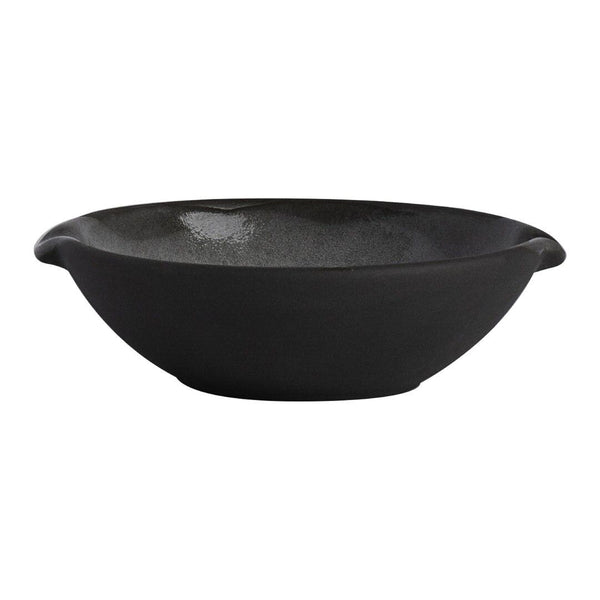 Utopia | Tableware | Gembrook Gray Condiment Dish With Double Spout 11 x 10 x 3cm 10cl (4 3/8 x 4 x 1 1/4" 1/2oz) | Bespoke77