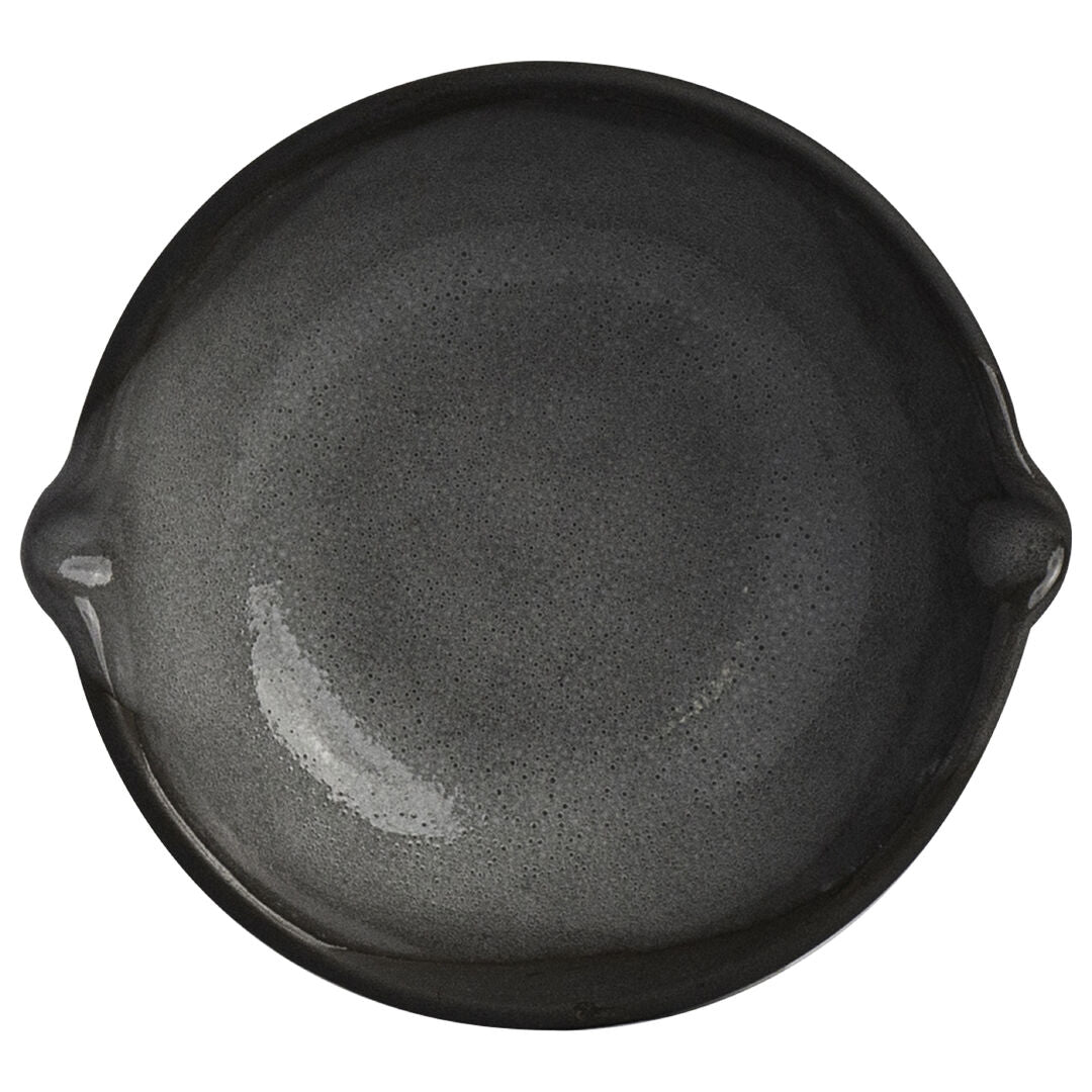 Utopia | Tableware | Gembrook Gray Condiment Dish With Double Spout 11 x 10 x 3cm 10cl (4 3/8 x 4 x 1 1/4" 1/2oz) | Bespoke77