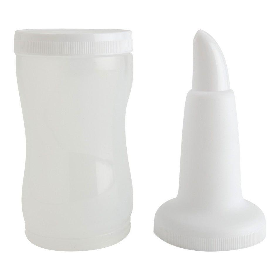 1 Litre White Freepour Bottle