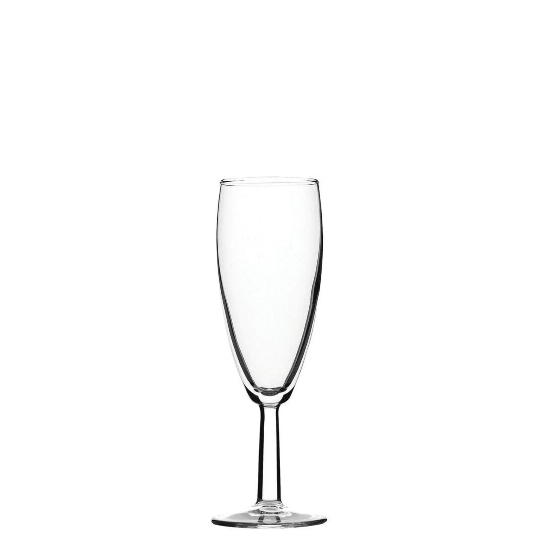 Toughened Saxon Flute 5.25oz (15cl) L@ 125ml CE