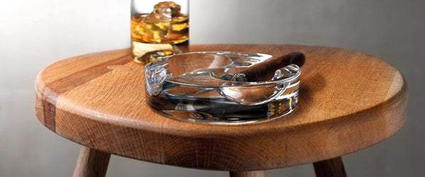 Small clear Glass Stackable Ashtray 4.25" (11cm)