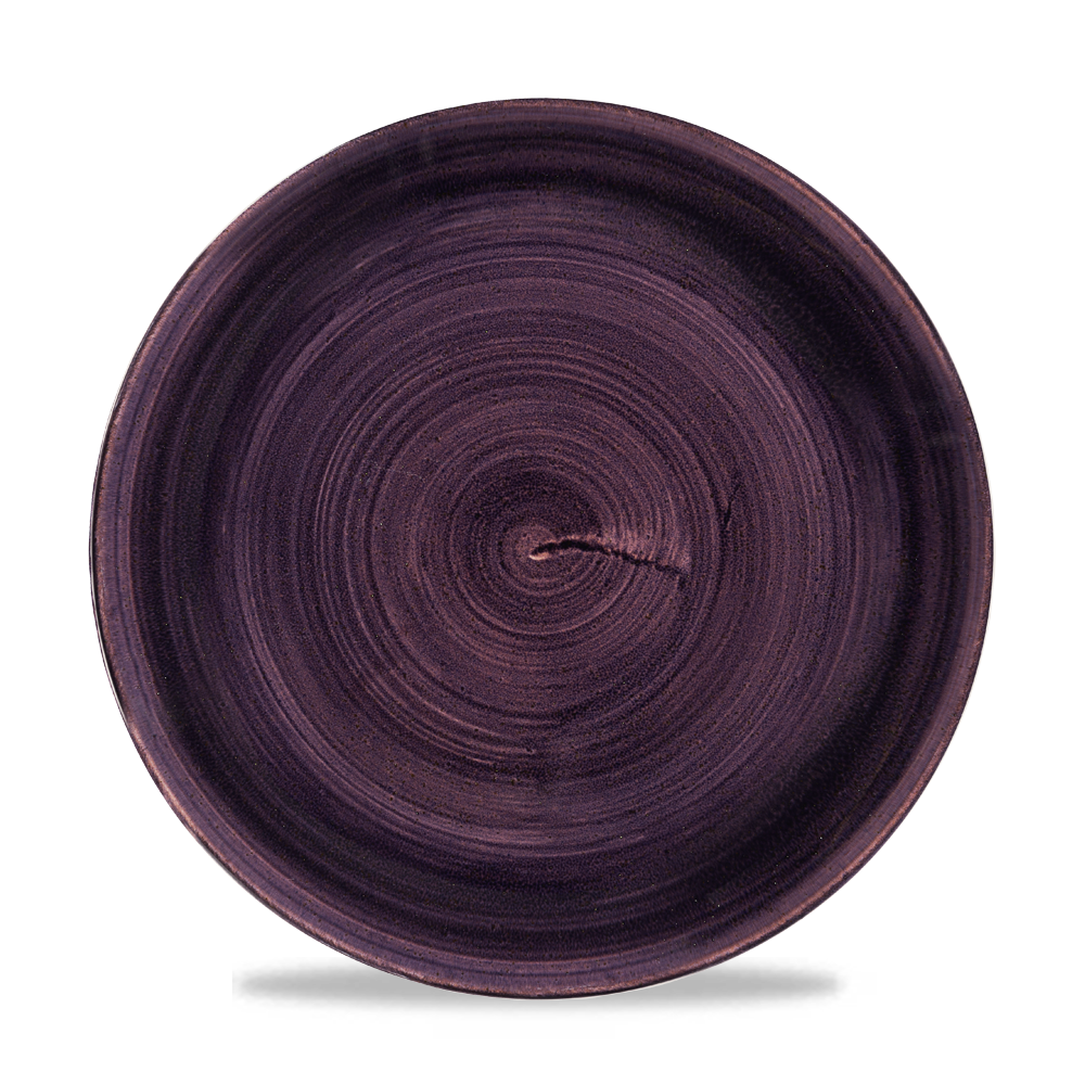 Stonecast Patina Deep Purple Coupe Plate 26cm