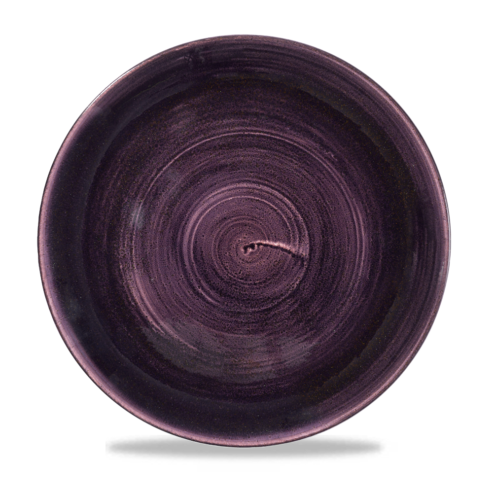 Stonecast Patina Deep Purple Coupe Plate 28.8cm