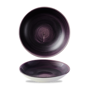Stonecast Patina Deep Purple Coupe Bowl 18.2cm - Unique Dining Experience