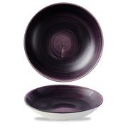 Stonecast Patina Deep Purple Coupe Bowl 24.8cm - Unique Elegance for Every Table