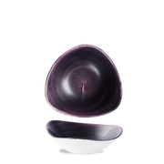 Stonecast Patina Deep Purple Triangle Bowl 18.5cm