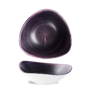 Stonecast Patina Deep Purple Triangle Bowl 23.5cm