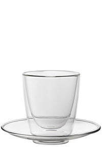 Double - Walled Cappuccino Cup and Saucer 7.75oz