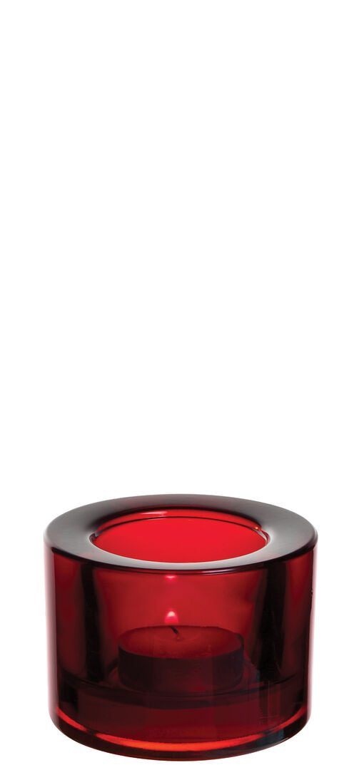 Chunky Tealight Holder - Red