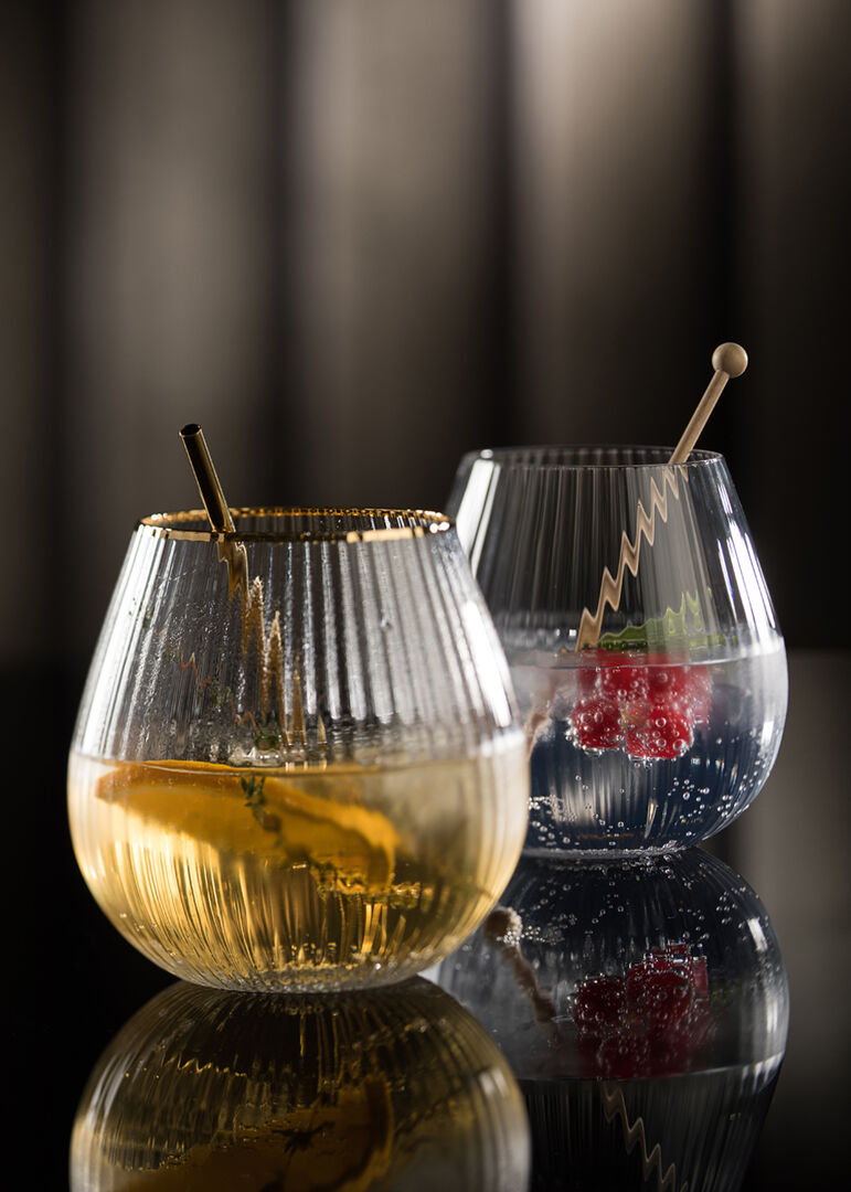 Hayworth Stemless Gin 22oz (65cl) - Gold Rim