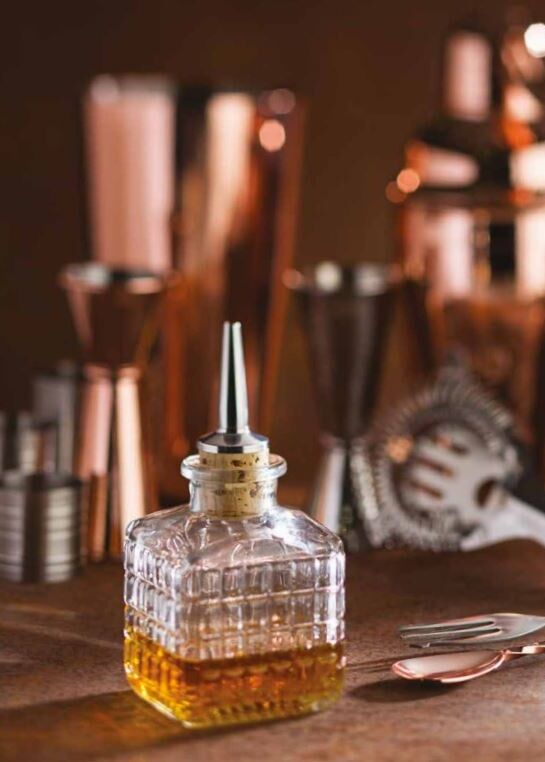 Bitters Bottle 3.5oz (10cl) Silver Top