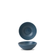 Bit On The Side Porcelain Oslo Blue Contour Shallow Bowl 6oz