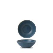 Bit On The Side Porcelain Oslo Blue Contour Shallow Bowl 9oz