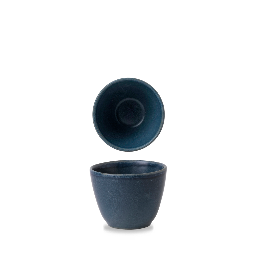 Bit On The Side Porcelain Oslo Blue Contour Chip Mug 10oz