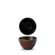 Bit On The Side Porcelain Siena Brown Contour Deep Bowl 8oz