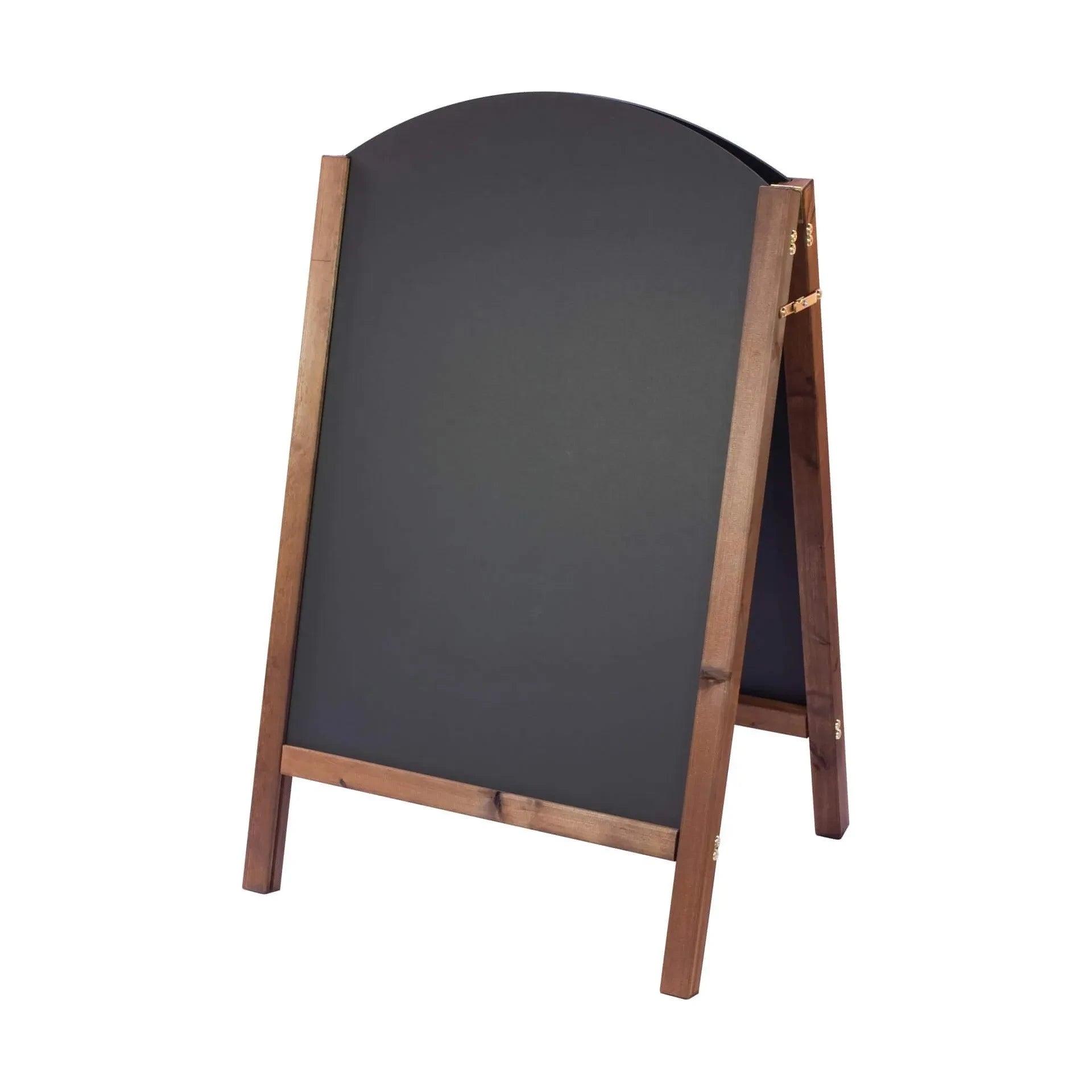 Oak Finish Curved Top A-Board Sign