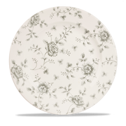 Vintage Prints Rose Chintz Grey Profile Plate 12"
