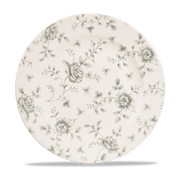 Vintage Prints Rose Chintz Grey Profile Plate 10 7/8"