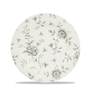Vintage Prints Rose Chintz Grey Profile Plate 8 1/4"