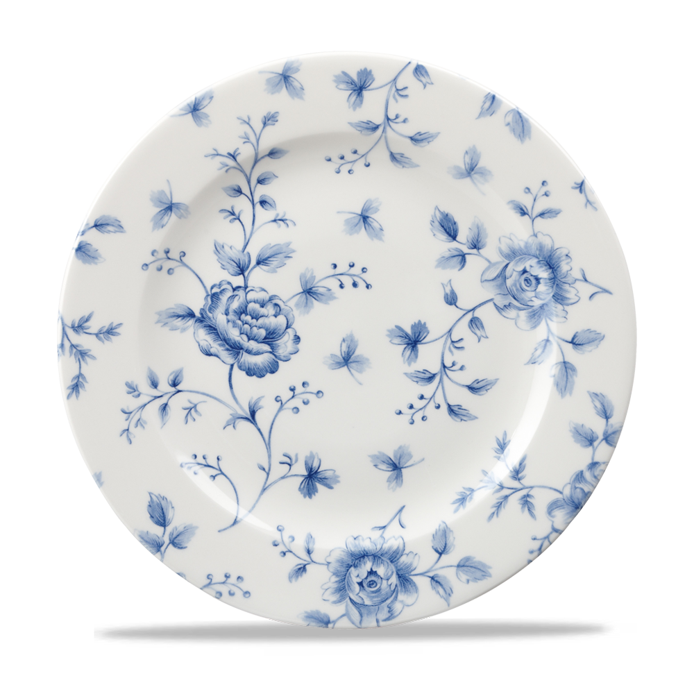 Vintage Prints Rose Chintz Prague Profile Plate 10.875"