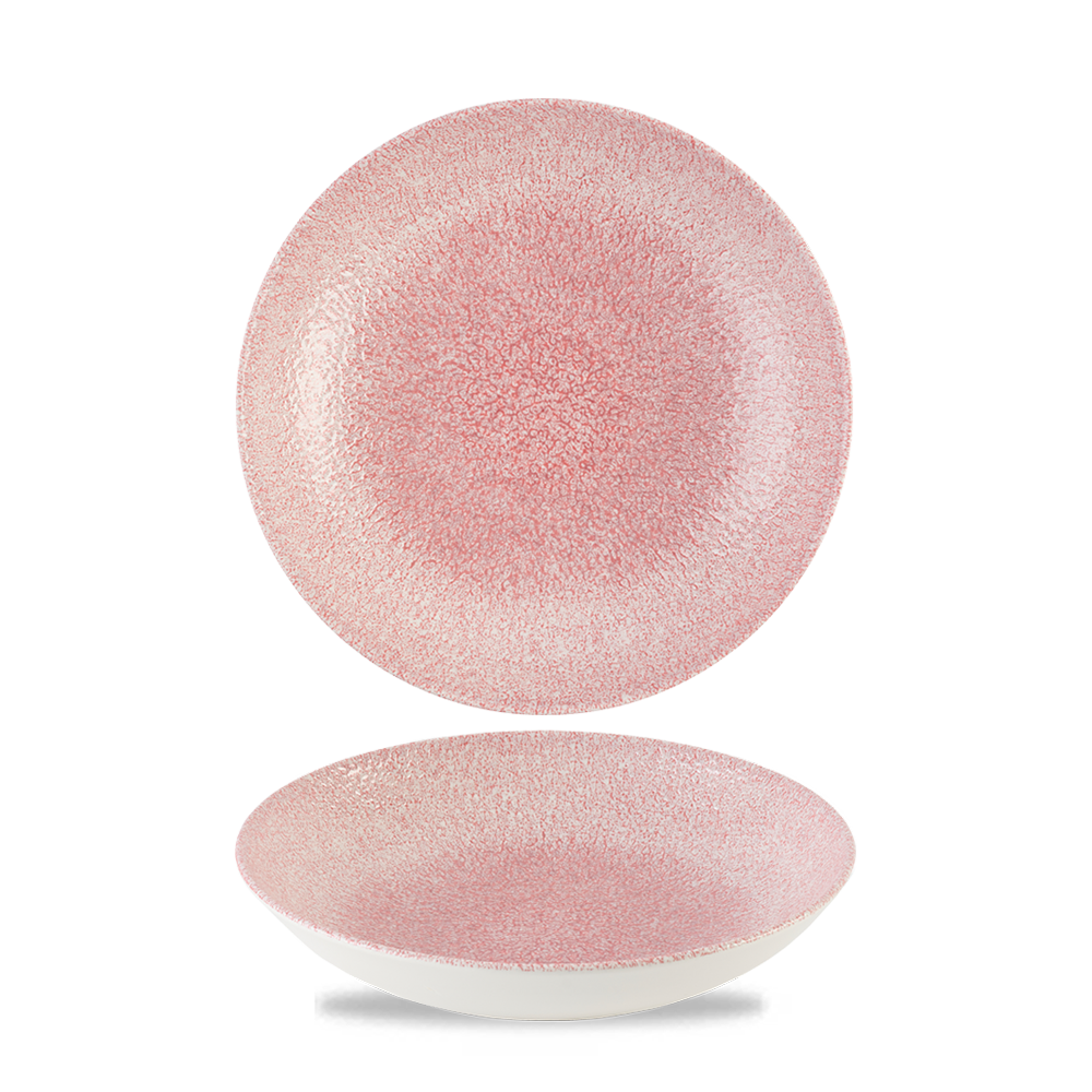 Studio Prints Raku Rose Quartz Pink Coupe Bowl 18.2cm