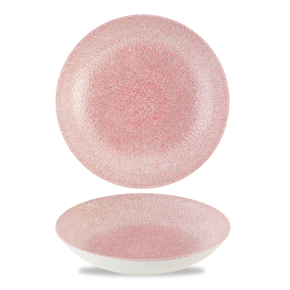 Studio Prints Raku Rose Quartz Pink Coupe Bowl 24.8cm