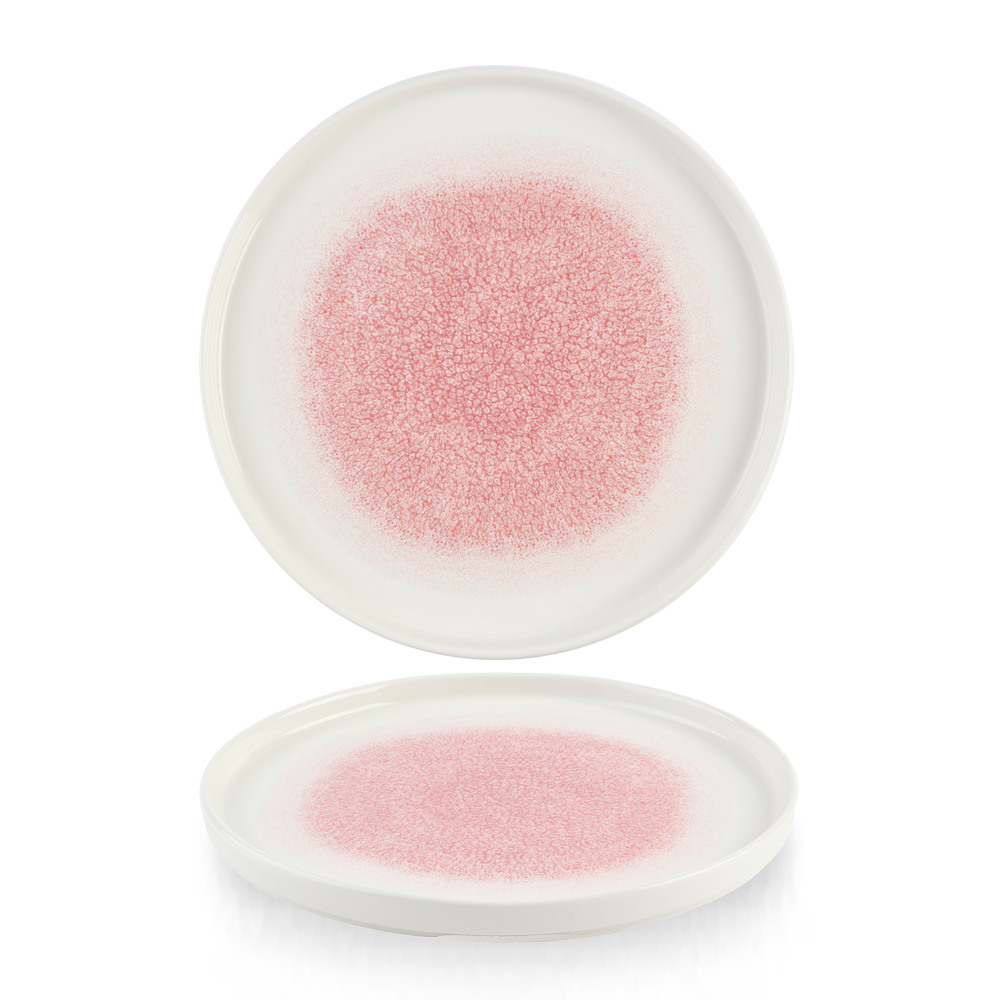 Studio Prints Raku Rose Quartz Pink Chefs Walled Plate 26cm