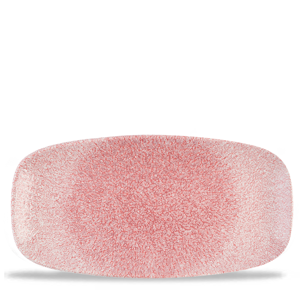 Studio Prints Raku Rose Quartz Pink Chefs Oblong Plate 35.5 x 18.9cm