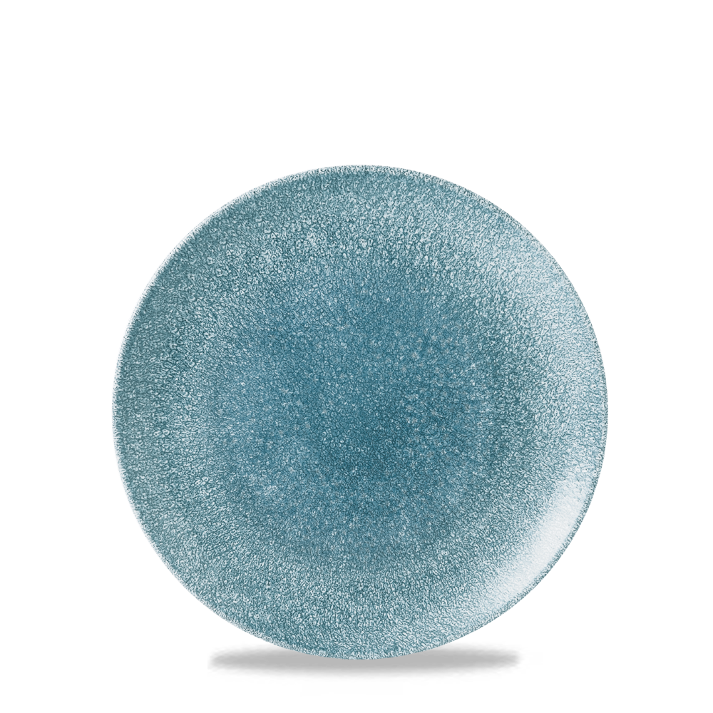 Raku Topaz Blue Evolve Coupe Plate 6.5"