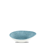 Raku Topaz Blue Round Dish 6 3/8 X 5 5/8"