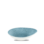 Raku Topaz Blue Round Dish - Stylish and Durable Tableware
